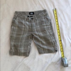 Plaid Quicksilver boys shorts